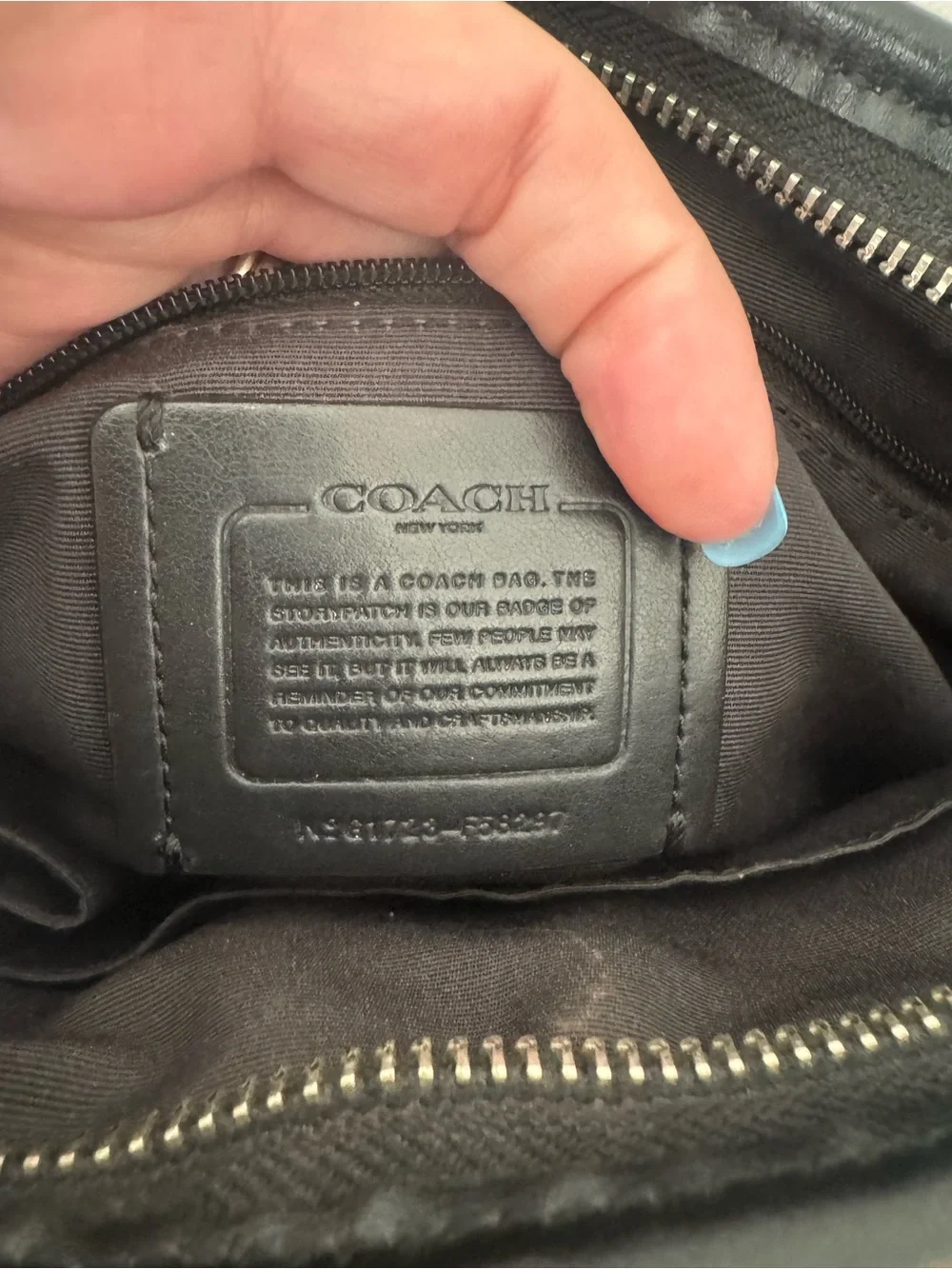 Coach Black Signature Canvas Crossbody Bag